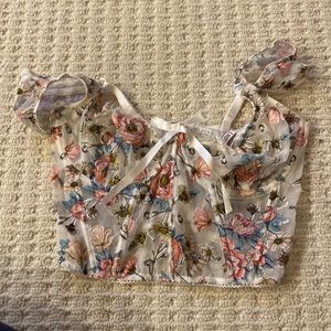 Floral corset